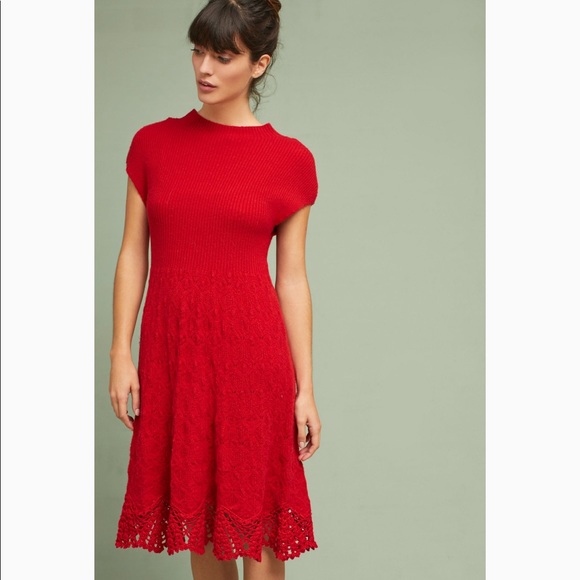 Anthropologie Dresses & Skirts - Anthropologie Feather Bone Oda Midi Sweater Dress